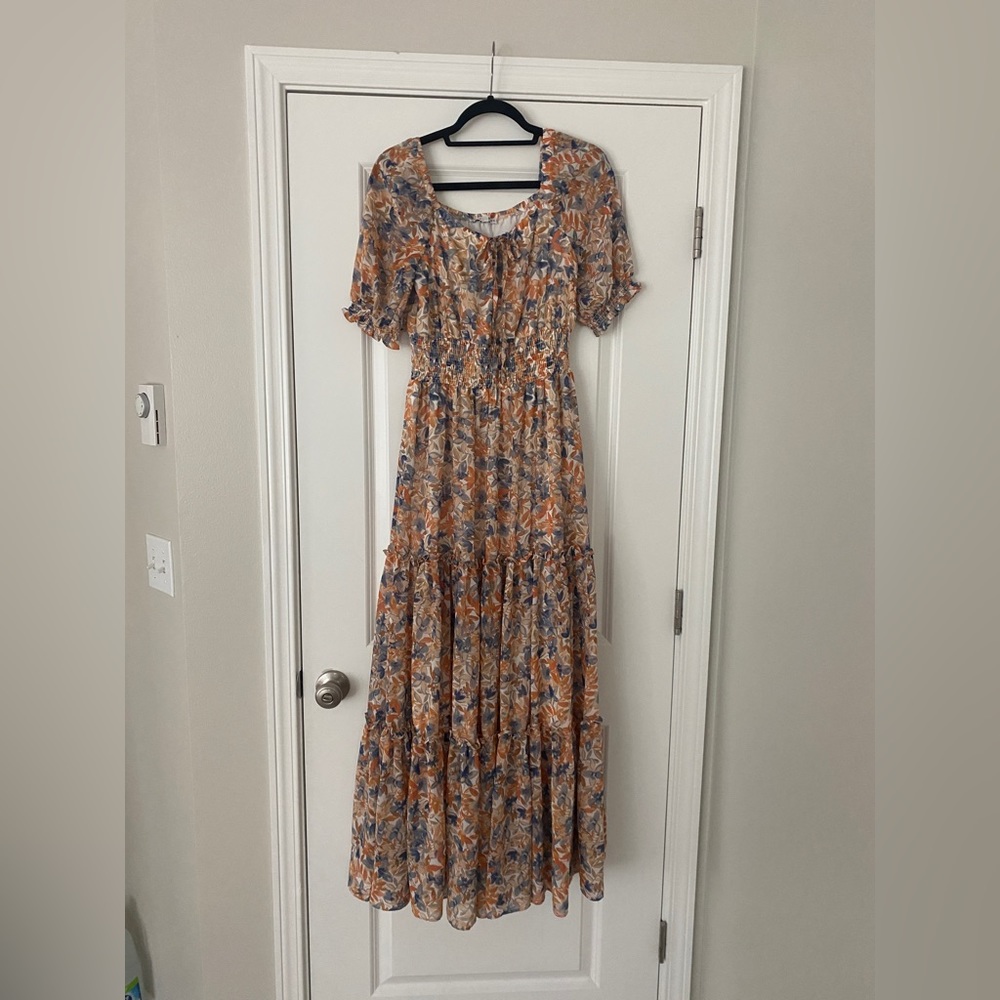 Baltic Born Tiered Maxi Dress, Size Small